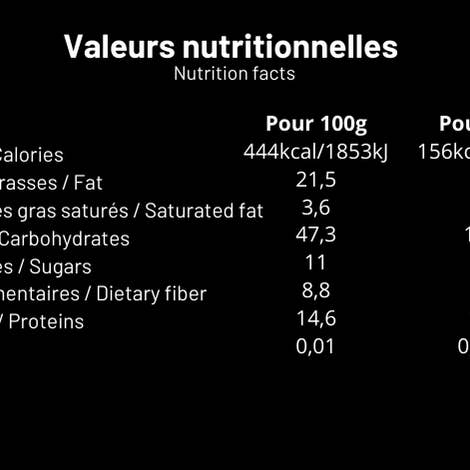 MIAM REPUBLIQUE - Wholesale Breakfast Cereal - Organic Peanut Butter & Almond Granola - 12.34 oz - 350g -4