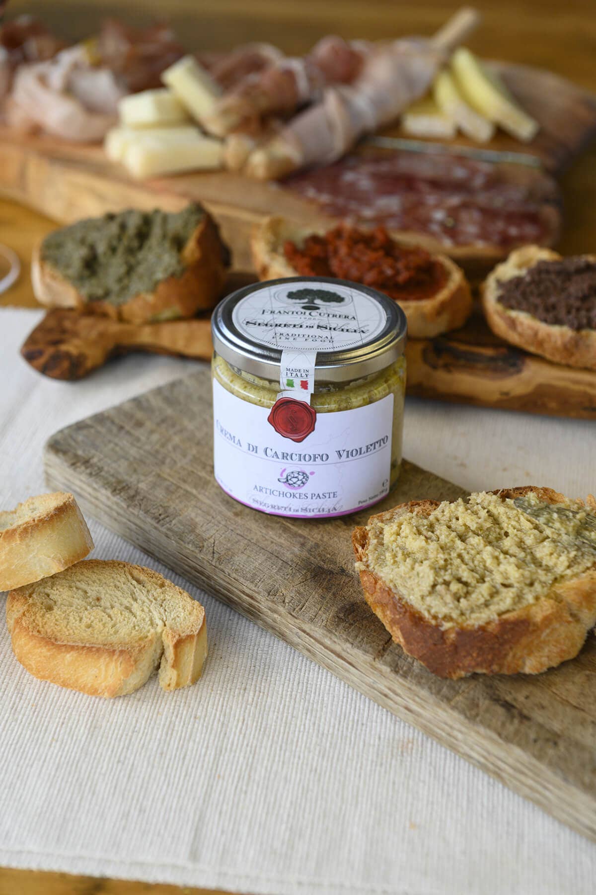 Frantoi Cutrera - Wholesale Sauce - Violet artichoke cream - Secrets of Sicily1