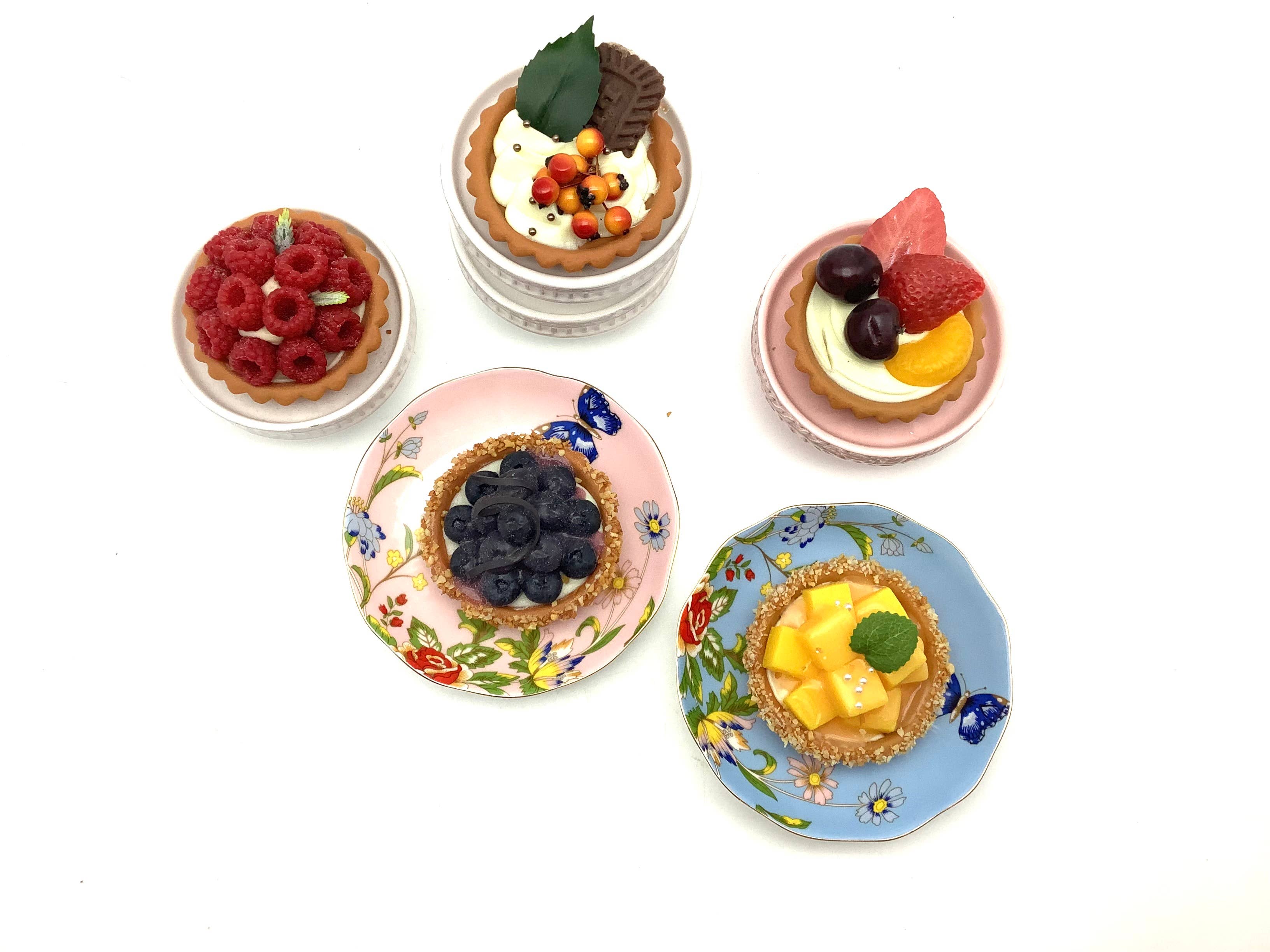All Little Cute Things - Wholesale Decorative Tabletop Object - Tea Room Bakery Decor Display Photo Props Faux Tart Pies1