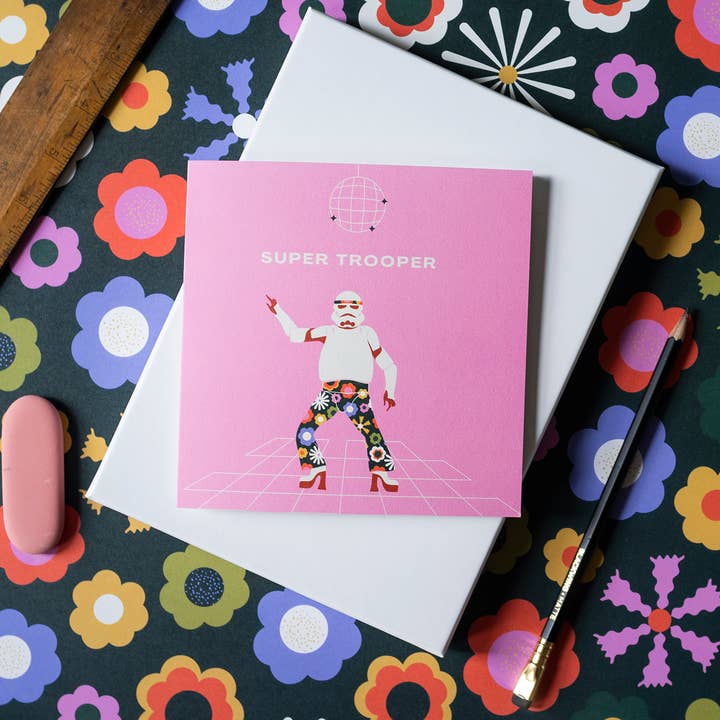 Betiobca – wholesale Thank you card – Funny Card – Super Trooper Disco Stormtrooper Edition1