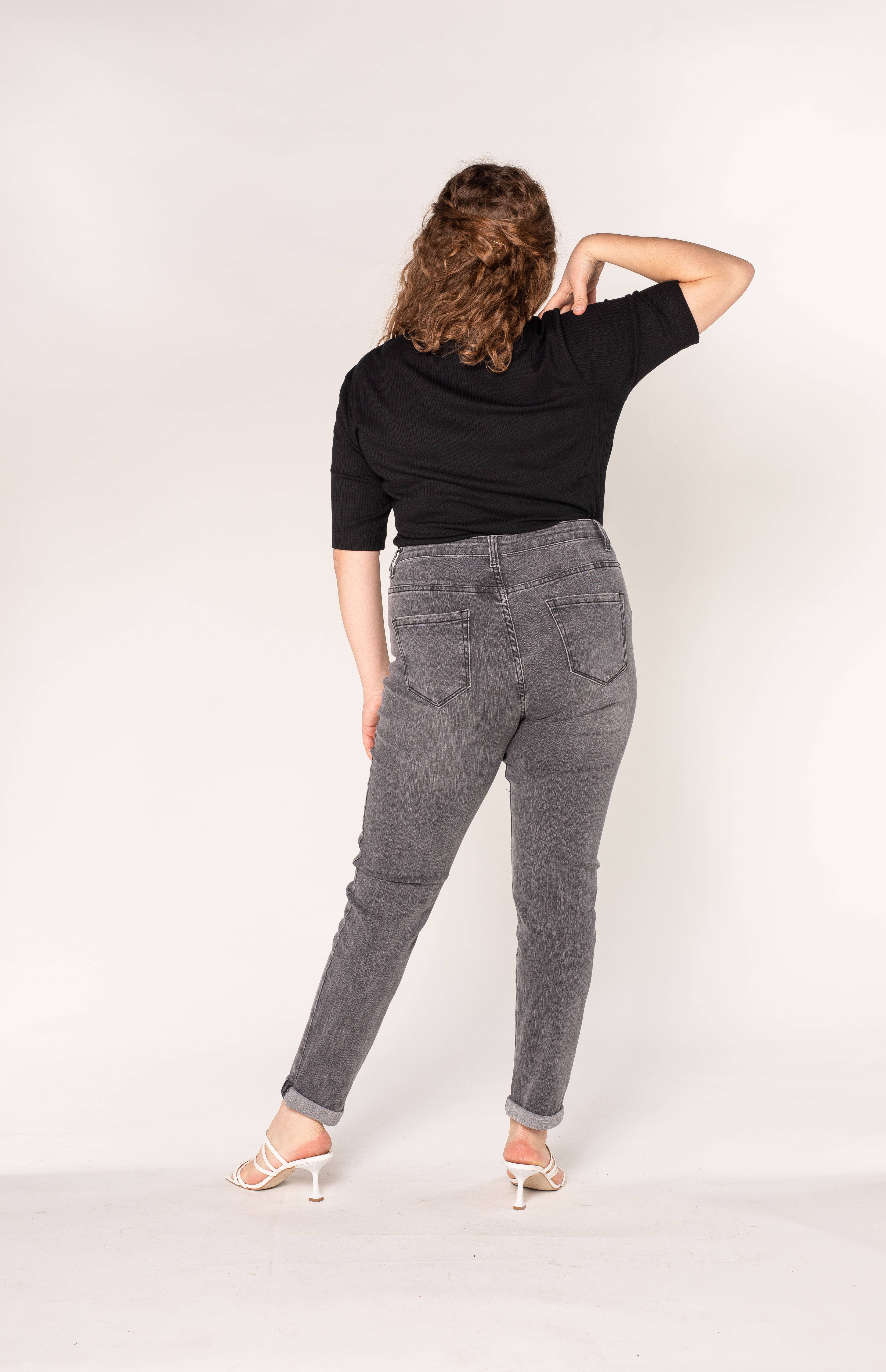 Nina Carter - Venta al por mayor Vaqueros - Mujer - Jeans ajustados elásticos de talla grande Nina Carter P102GT22