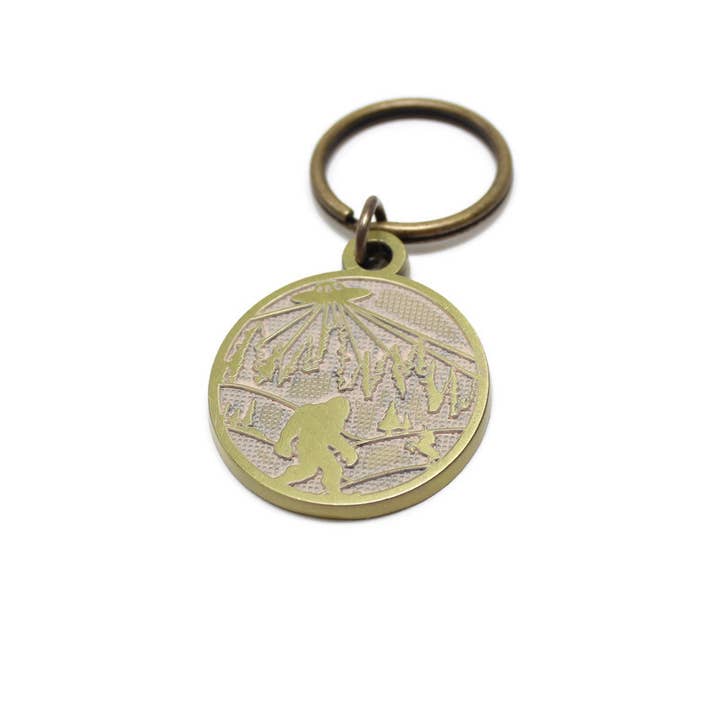 Believe In Yourself Bigfoot Keychain for wholesale by Gleeful Peacock