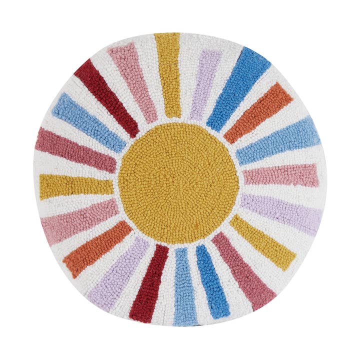 Rainbow Sun Hook Pillow - The Pillow Shop for wholesale by Peking Handicraft