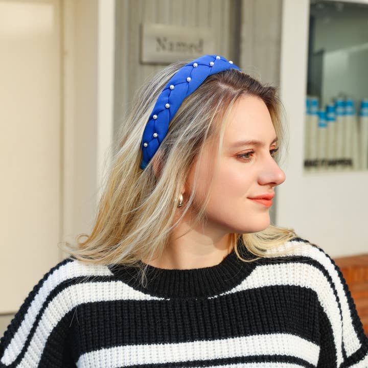 Emilie collection - Wholesale Fashion Headband - Women's - Headband pearls white5