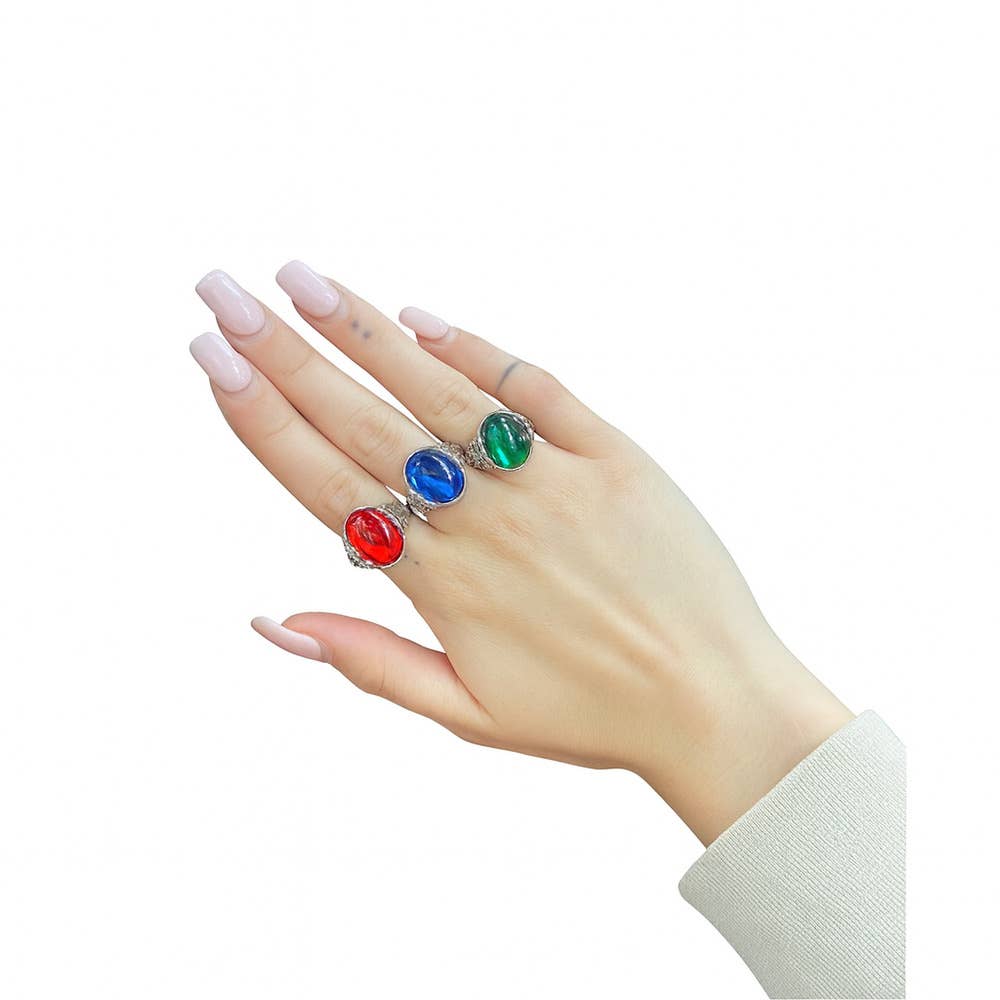 Stylex Party – Engroshandel Statementring – Juvelerede ringe Nyhed Fancy Dress Smykker Tilbehør3