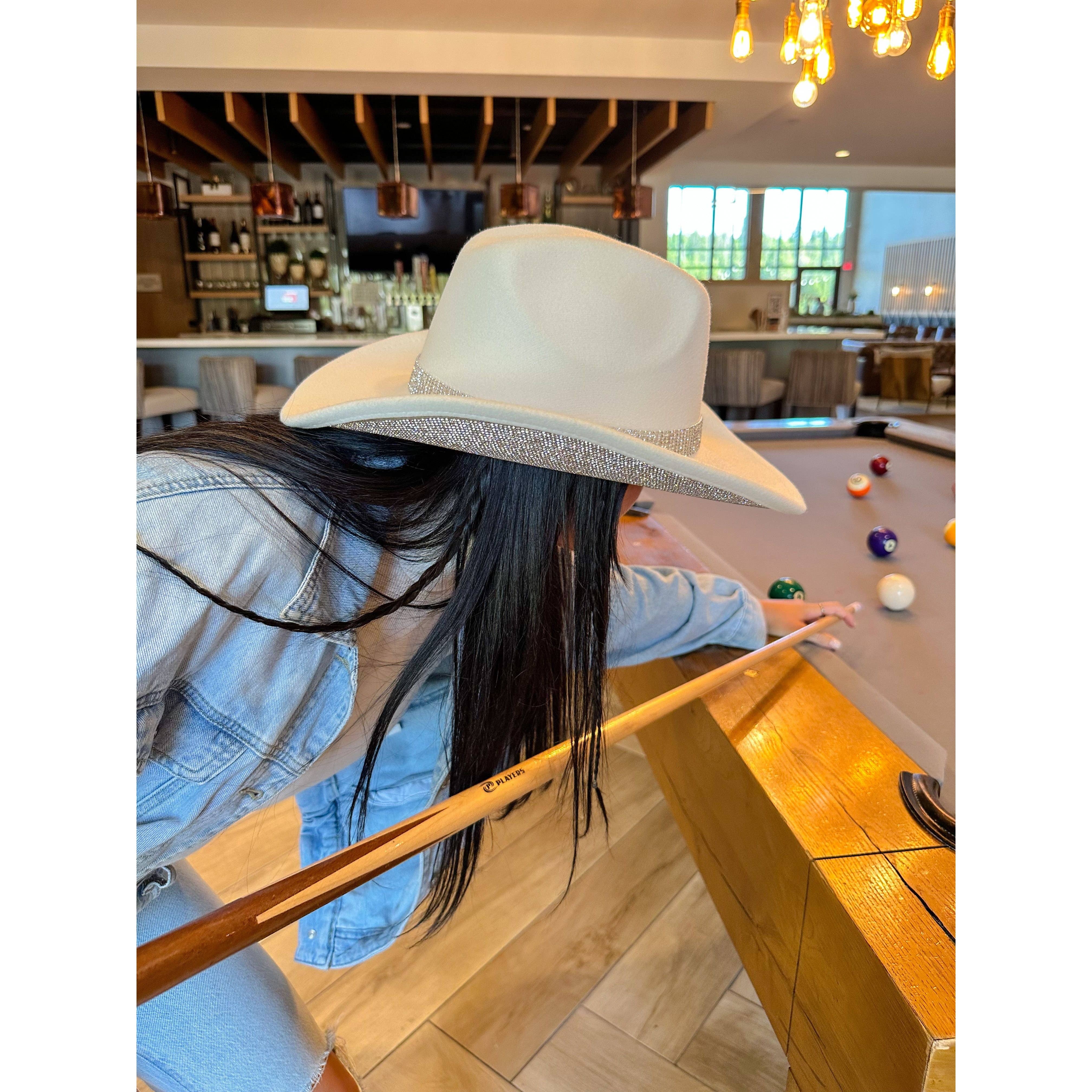 C.C Beanie - Wholesale Cowboy Hat - Women's - Tinseltown Rhinestone Cowboy Hat VCC00738