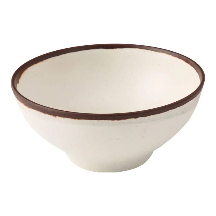 EcoQuality - Wholesale Bowl - 5 1/2"x2 1/2" Cereal Bowl Nature Art Melamine White 16oz