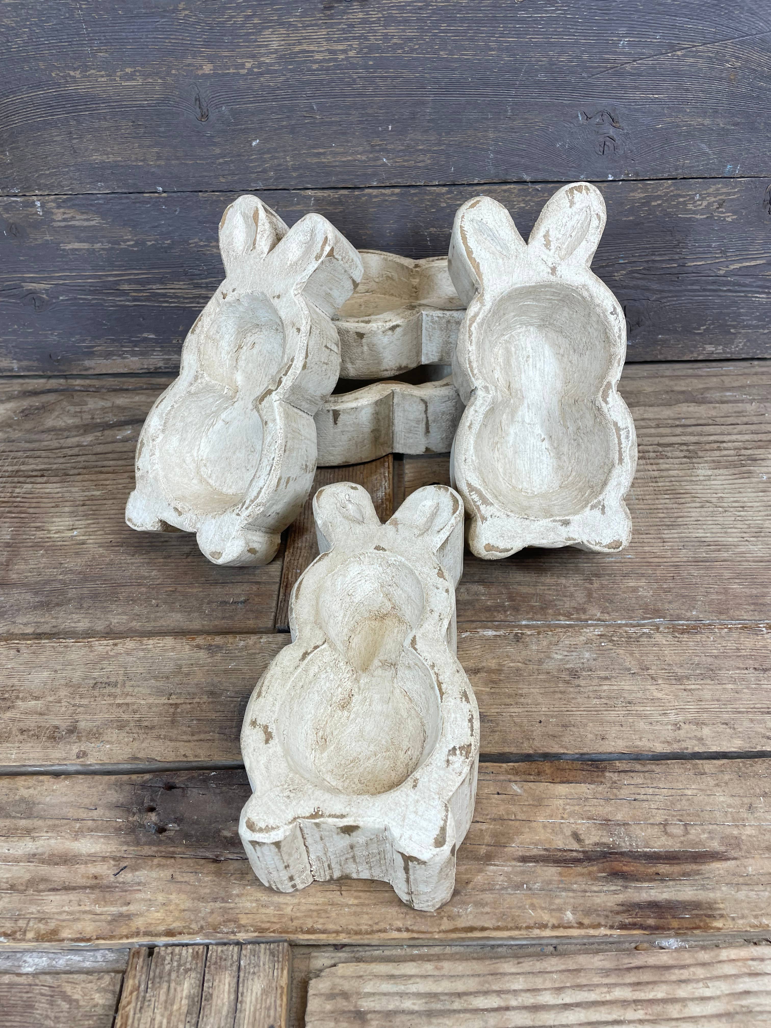 My Amigos Imports - Wholesale Candle Holder -  Super Mini Bunny Dough Bowl-5-7-Candle Ready-Mini Bunny-NEW6
