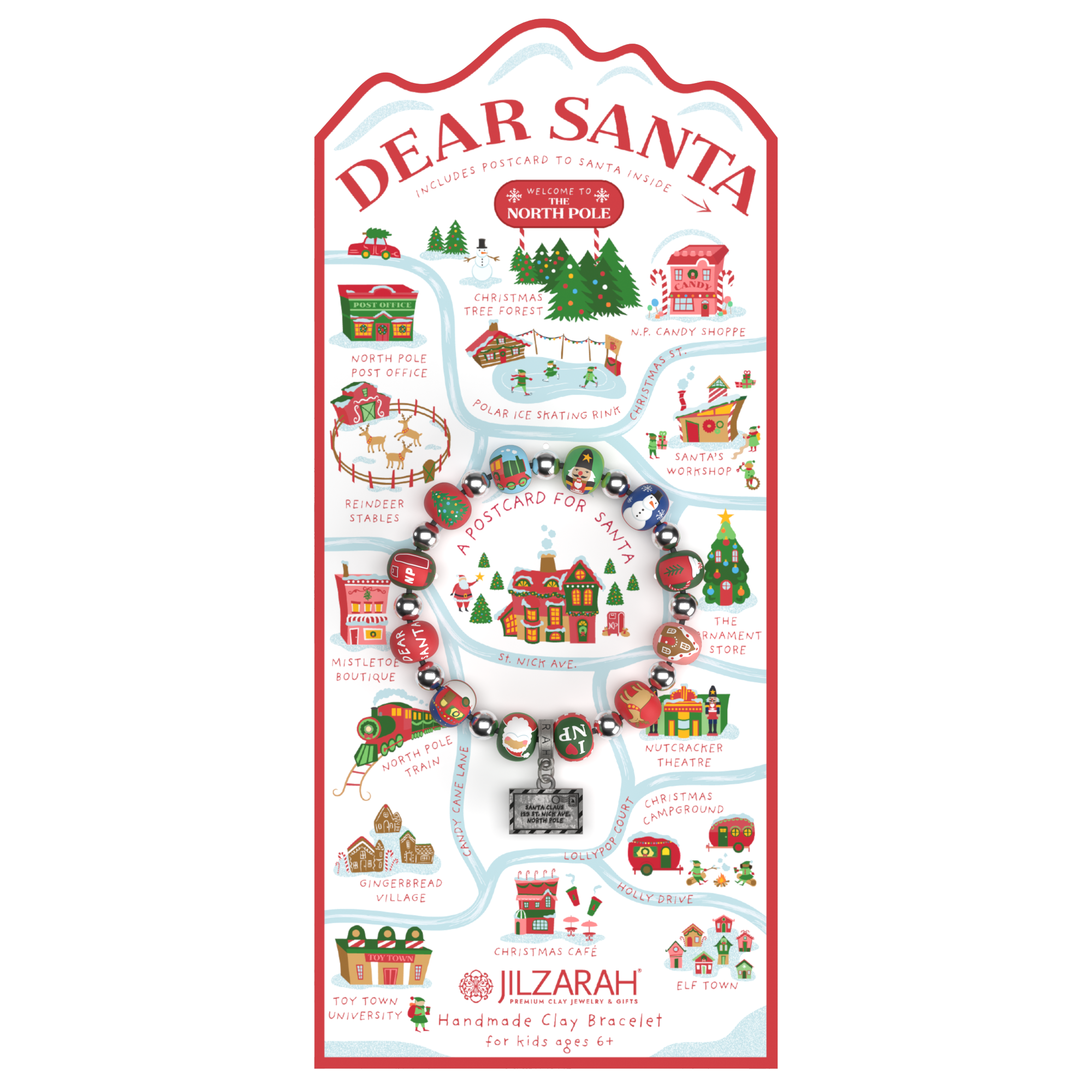 JILZARAH - Wholesale Beaded Bracelet - Kids - Dear Santa Kids Bracelet4