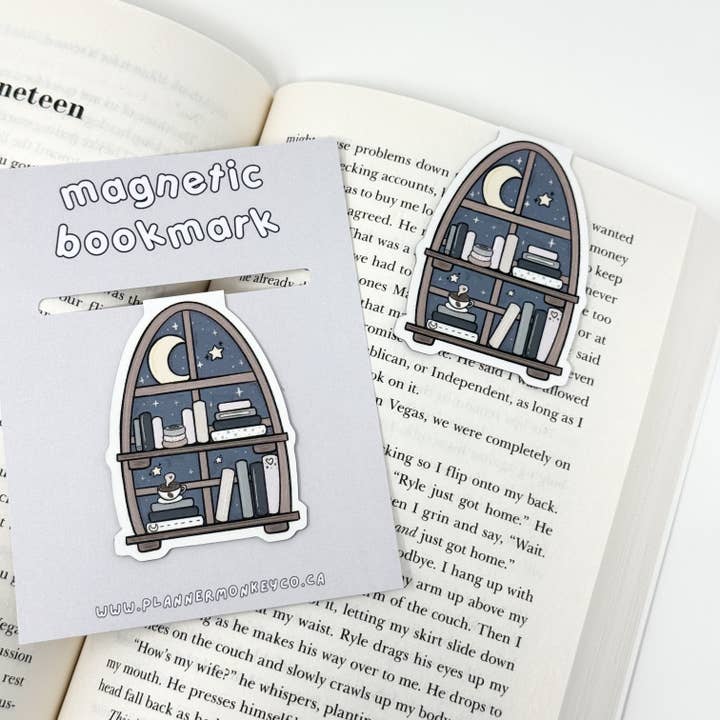 Marcador magnético de estantería de papelería Midnight para venta al por mayor de Plannermonkeyco