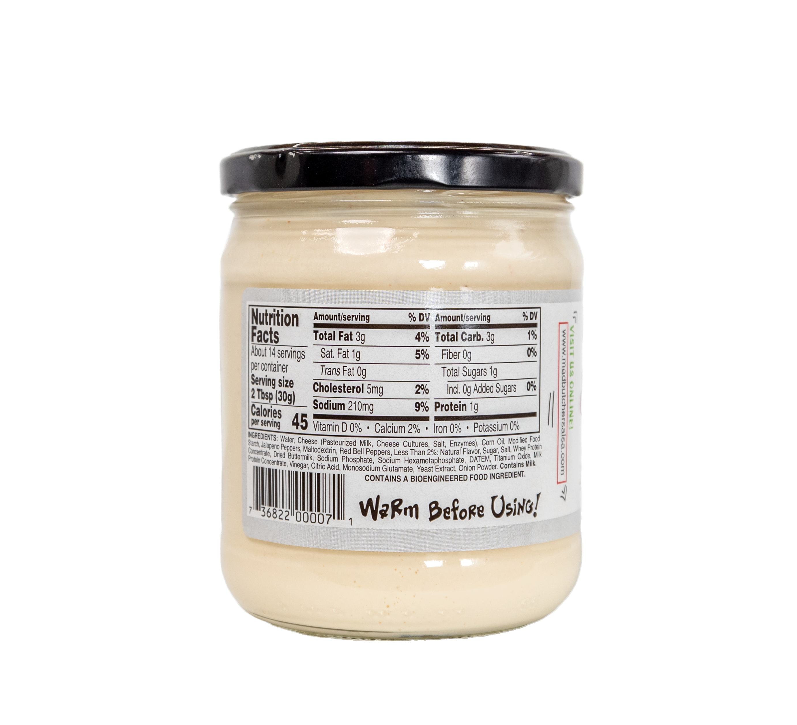 Todd's Premium Foods - Wholesale Cheese - The Mad Butcher Queso Blanco (15 oz) Jar3