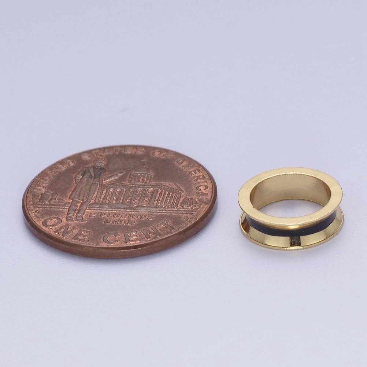 Aim Eternal - Wholesale Beads - 14K Gold Filled Rondelle Big Hole Spacer Beads, Large Hole Spacer Beads, Sliding Beads for Charm Necklace Bracelet B-1413