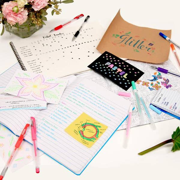 Luna Office Supply - Everyday Essential - Wholesale Pen - 12 Glitter Color Collorelli Gel Pen1