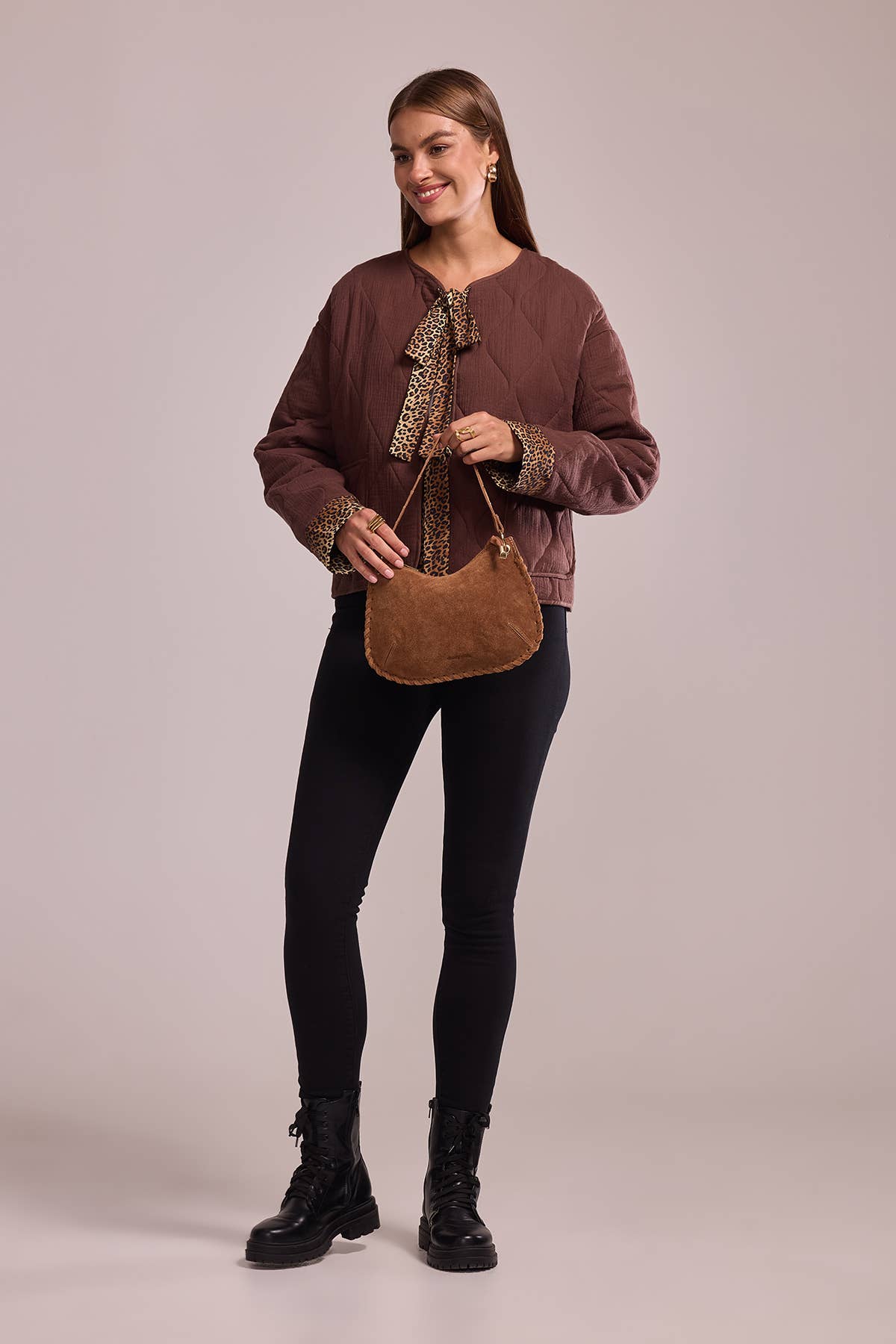 Cherry Paris - Wholesale Shoulder Bag - Women's - JOËLLE SUEDE Bag - 418719