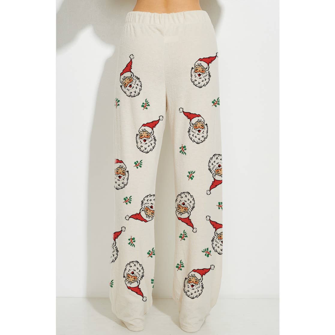 Phil Love - Wholesale Graphic Sweatshirt - Women's - Santa all over print soft lounge wear set 12