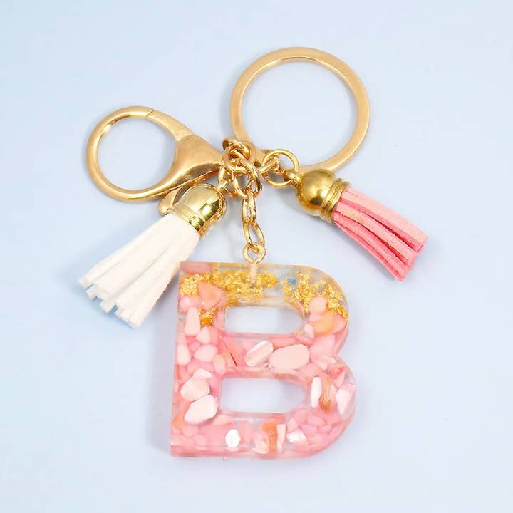 Initiële sleutelhangers van acryl voor wholesale door Uncommon Opal Designs