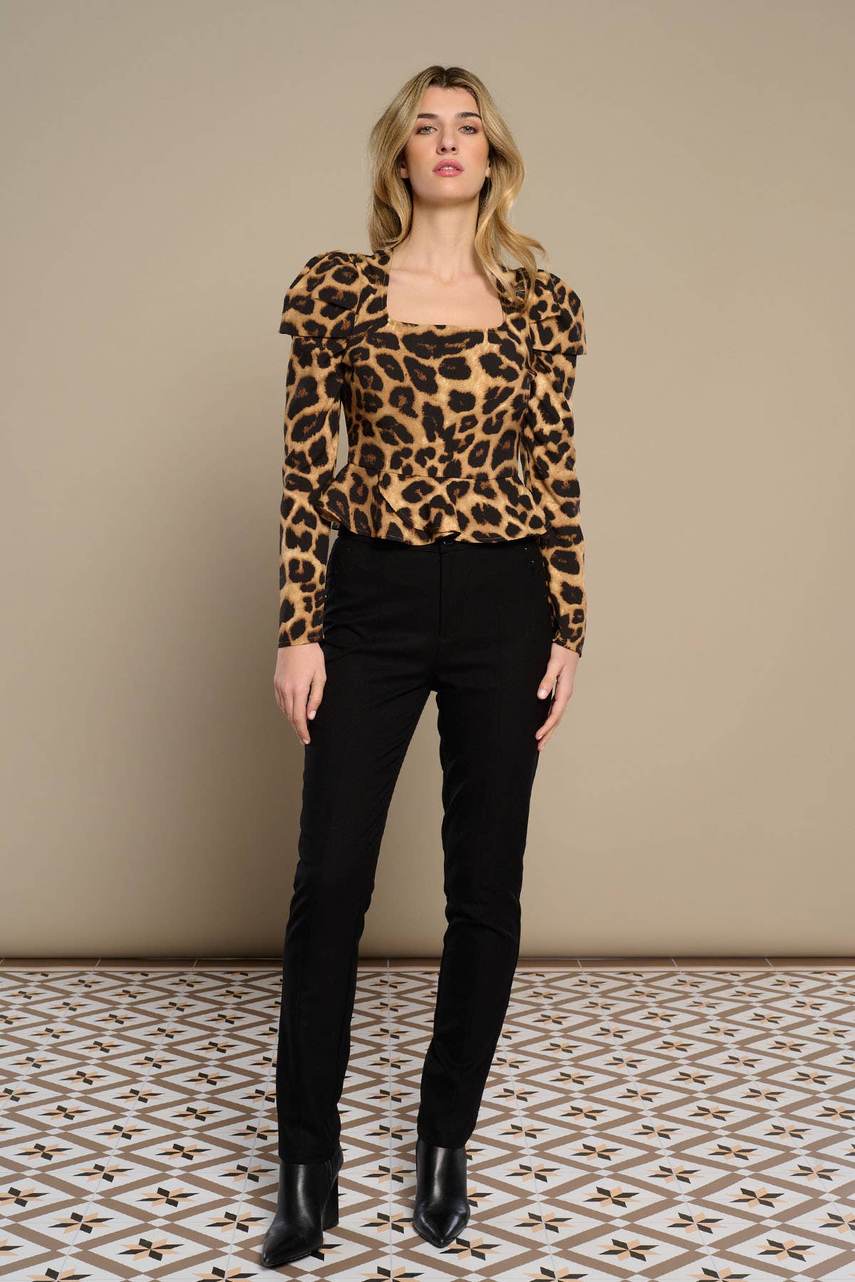 Noir PANTALON VALERIA en vente sur Faire1