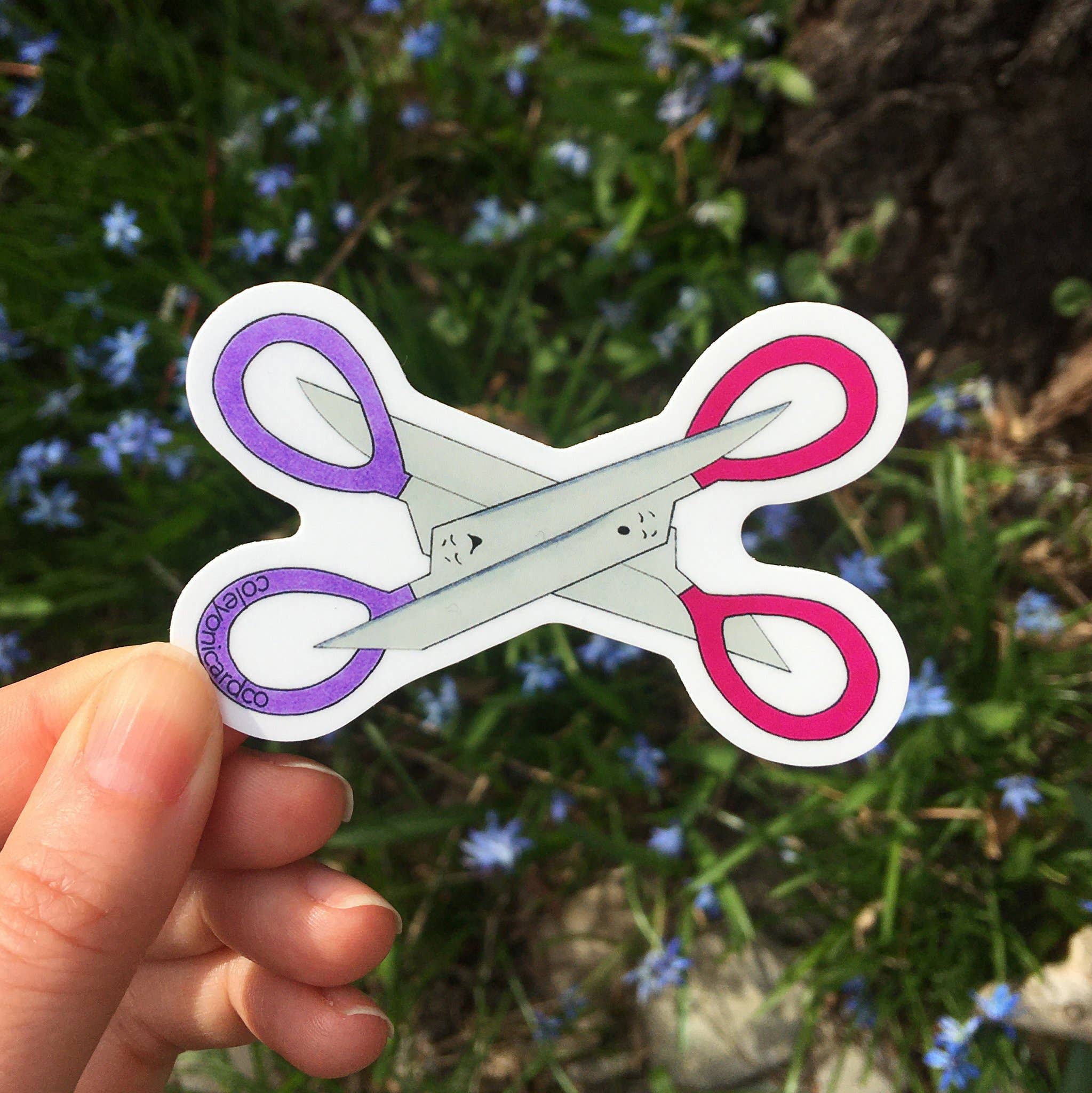 Cole-Yoni Inc. - Wholesale Sticker - Sapphic schaar vinyl sticker1