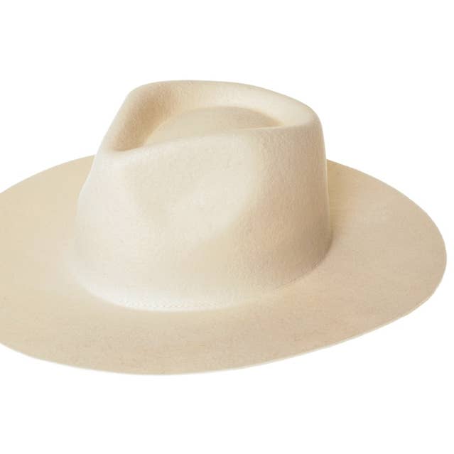 Wide Brim Wool Rancher Hat - Ivory - New Style! for wholesale by DNMC