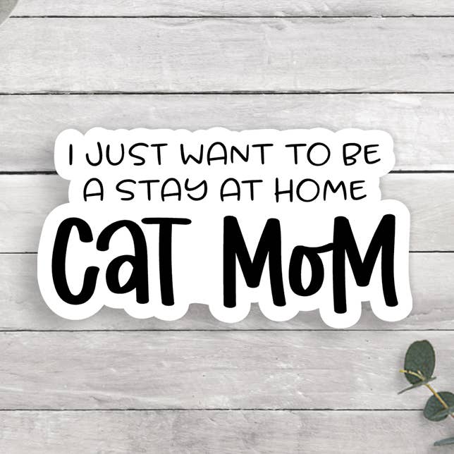 Cat Vinyl Sticker for wholesale by Expression Design Co