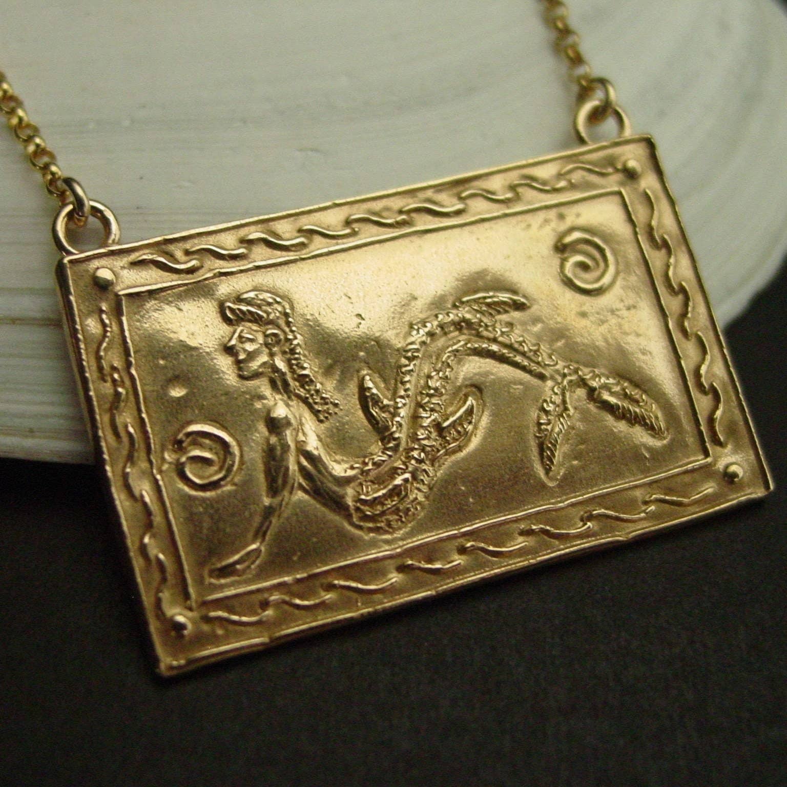 Vis a Vis Jewelry - Wholesale Halskettinghanger - Etruskische zeemeermin ketting1