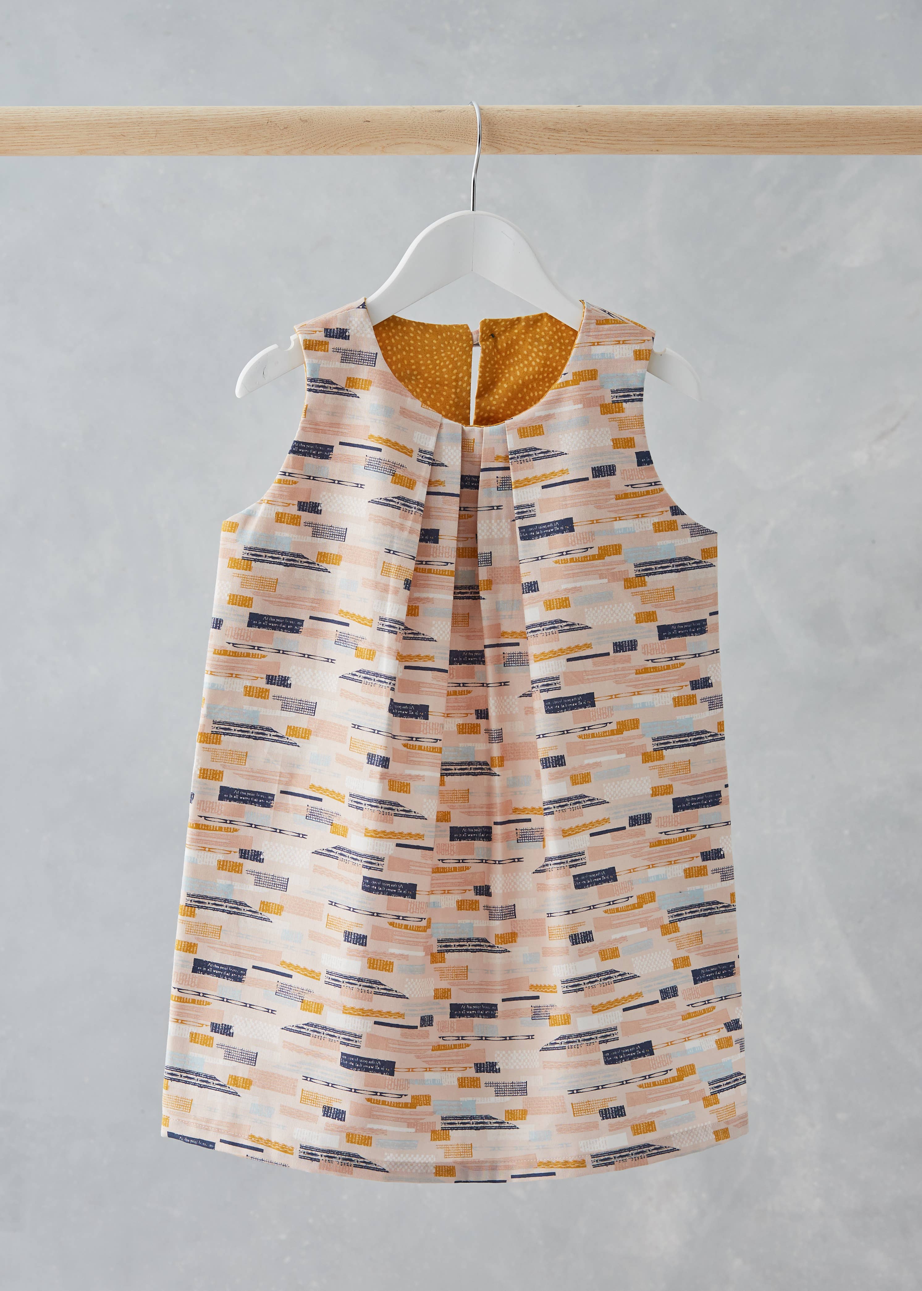 Two Stitches Patterns - Venta al por mayor Kits de costura - Patrón de costura para vestido Frida para niños1