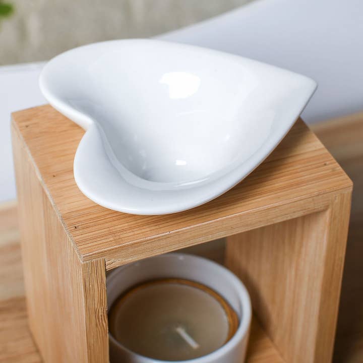 Zen'Arome - Wholesale Fragrance Warmer - Scented Wax Melts Burner – Ceramic and Bamboo Candle Holder