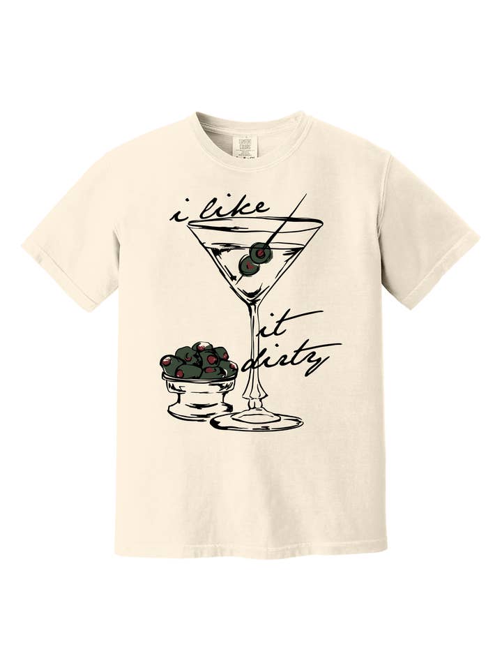 Maglietta con grafica natalizia I Like It Dirty per la vendita all'ingrosso da parte di Schnell Studio