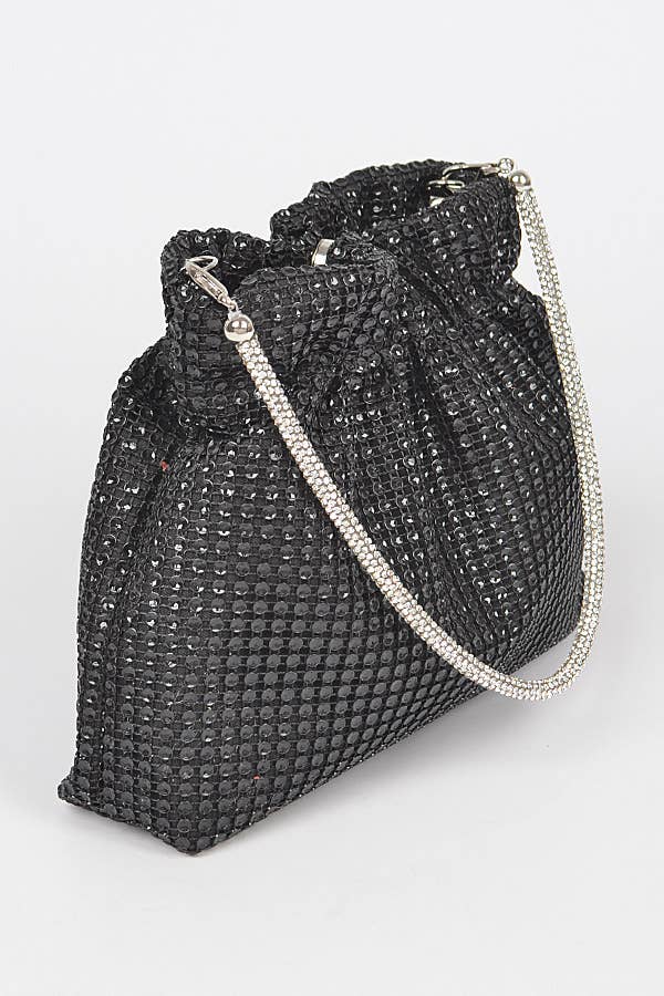 anbfashion - Wholesale Crossbody Bag - Women's - Rhinestone Studded Metallic Clutch Crossbody Bag5