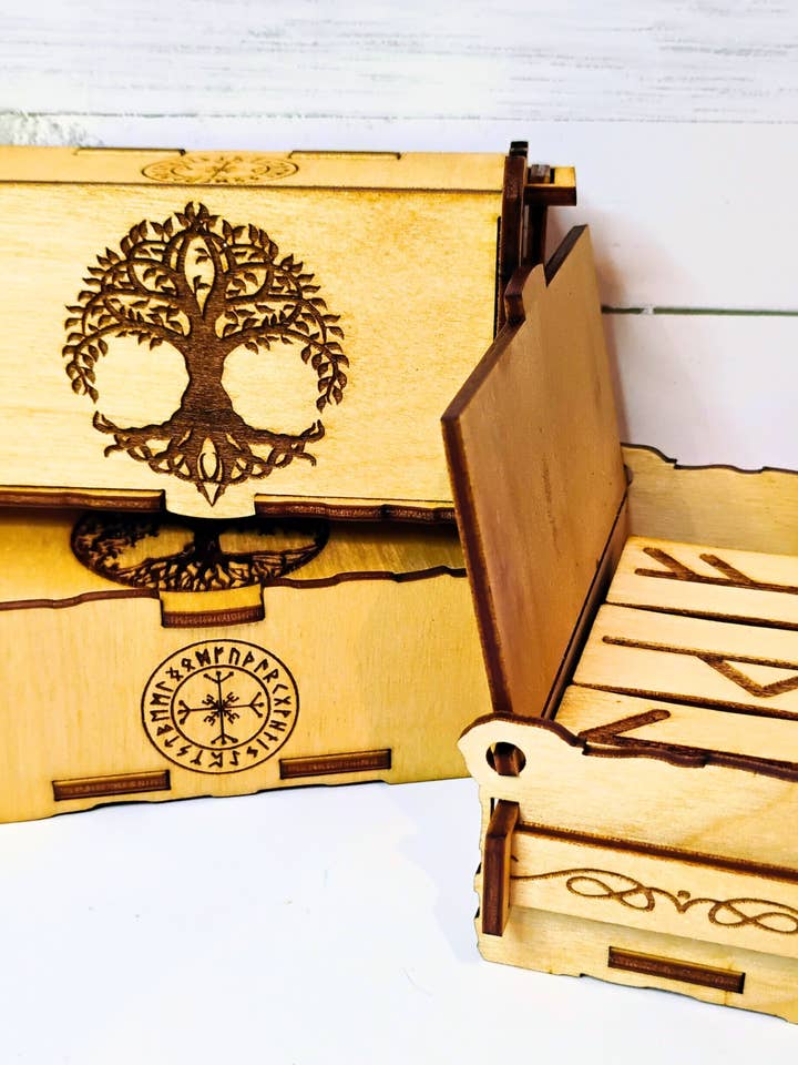 Elder Futhark Rune Box Set for wholesale by Muddy River Conjure