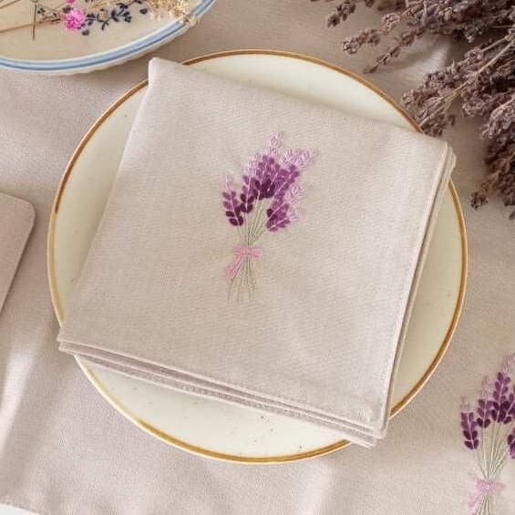 Table Linen| Set of 12, 100% Linen Napkins, Placemats for wholesale by Maple Dream Store