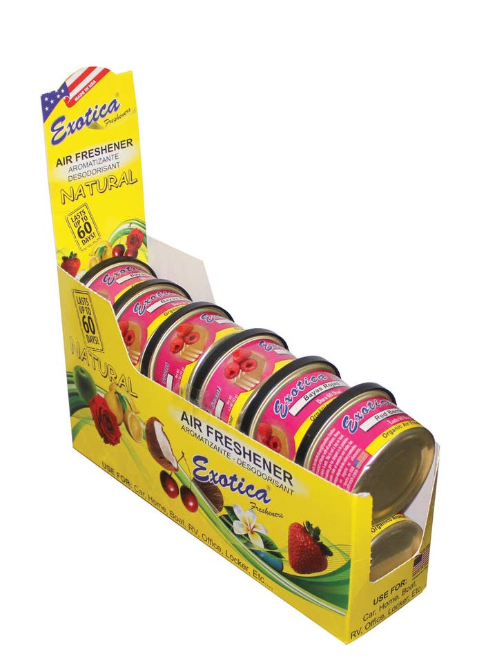 Exotica Scent Organic 3 Blocks with Lid 1 Fragrance #2 for wholesale by Exotica Fresheners