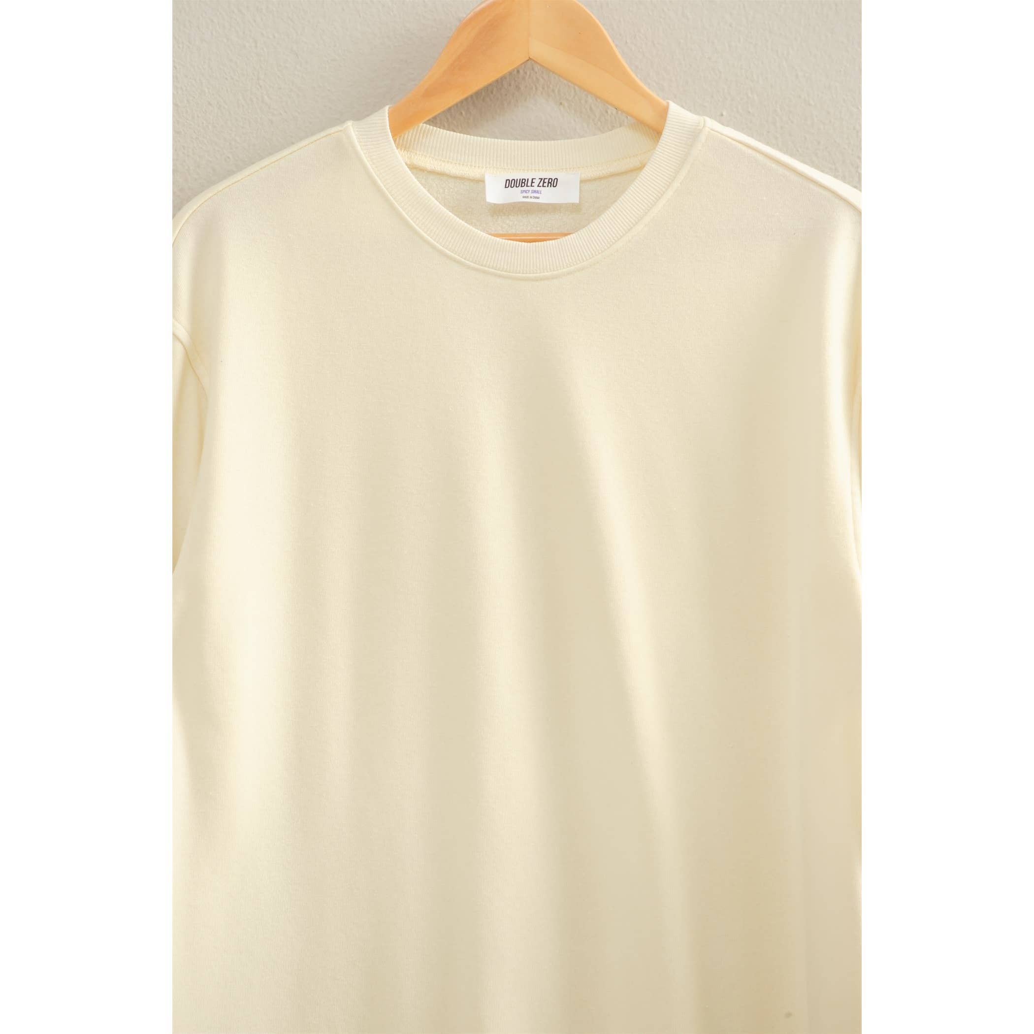 Double Zero - Venta al por mayor Vestido - Mujer - Vestido sudadera mini de gran tamaño lavado mineral34