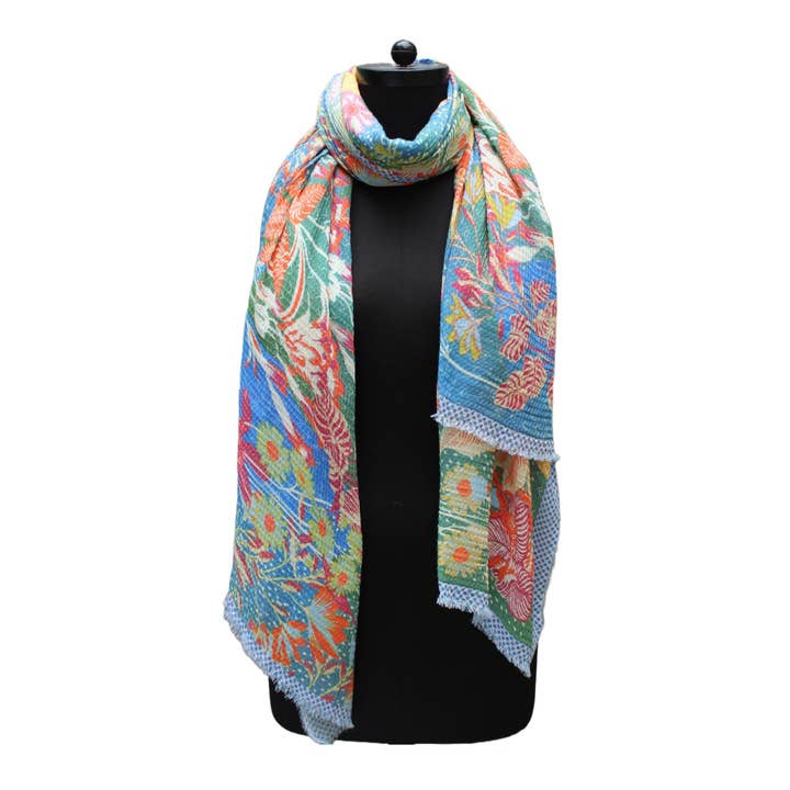 ÉCHARPE DÉESSE DU PRINTEMPS - VIOLET pour la vente par Vismaya - A Brand by Shivani LLC