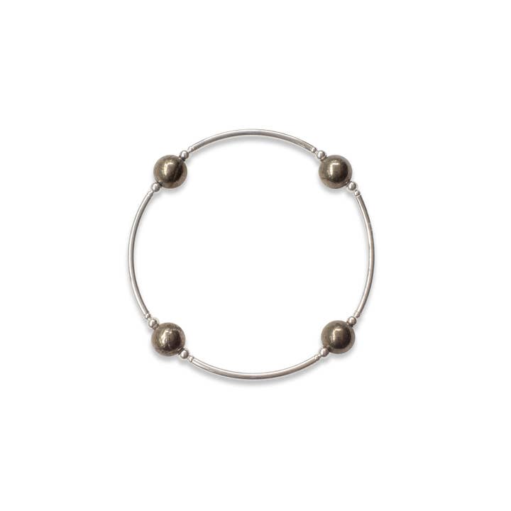 Bracelet de bénédiction en pyrite 8 mm pour la vente par Made as Intended