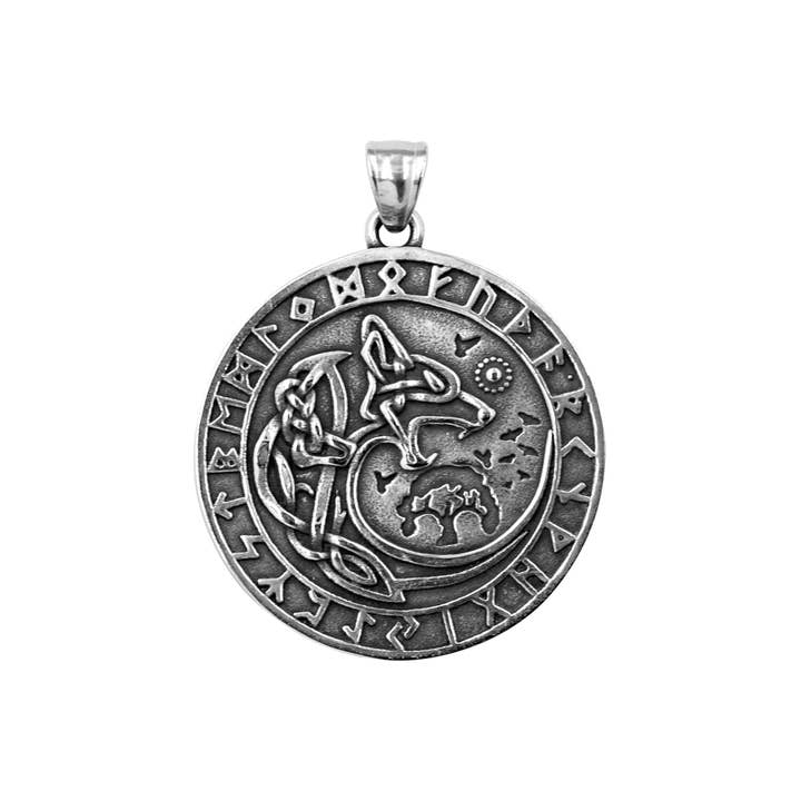 stainless steel pendant “Wolf/Celtisch” for wholesale by Bodywings