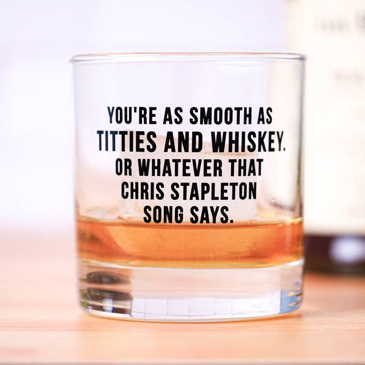 Meriwether - Wholesale Cocktail/Liquor Glass - Titties and whiskey… Whiskey Glass. Case Pack of 12
