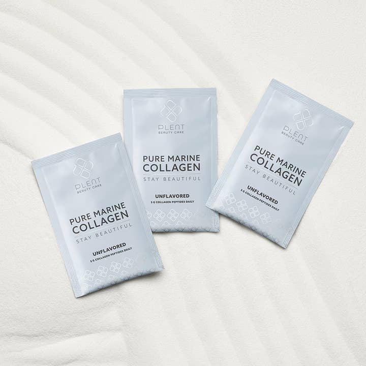 Plent Beauty Care - Wholesale Powdered Health Drink - PURE MARINE COLLAGEN +C - Unflavored - 30 Sachets6