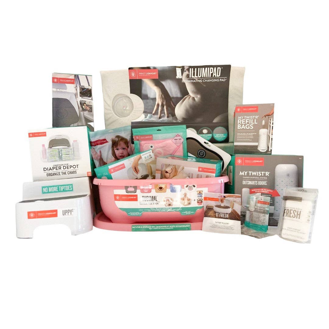 Prince Lionheart - Wholesale New Mom Gift Box/Set - Everything But the Baby Gift Basket: 1 year’s supply of the best of the best from Prince Lionheart4
