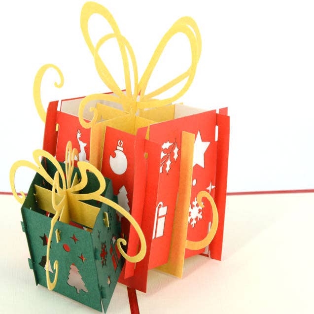 Boîtes de cadeaux de Noël pour la vente par Henry Pop Up Cards