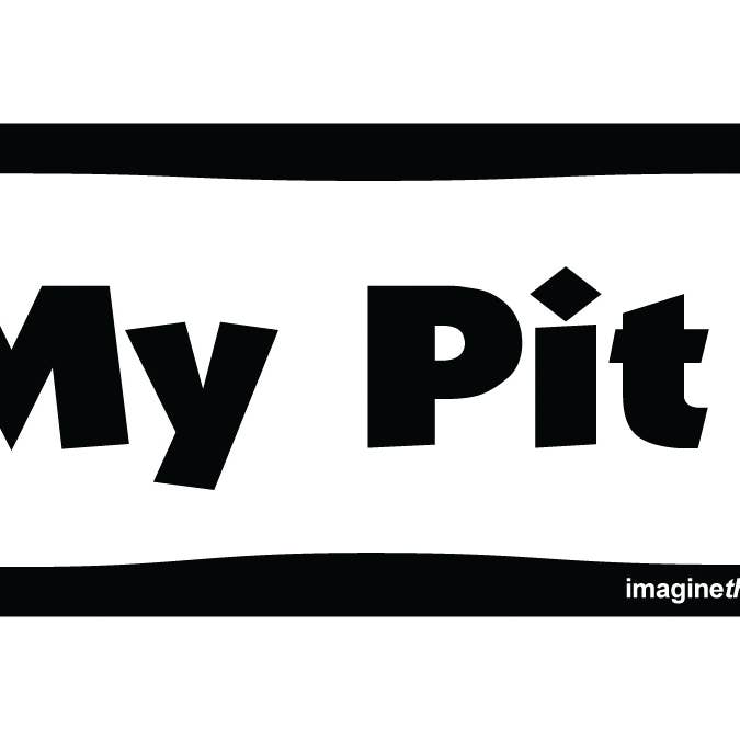 Aimant de voiture Love My Pit Mix pour la vente par Imagine This Company