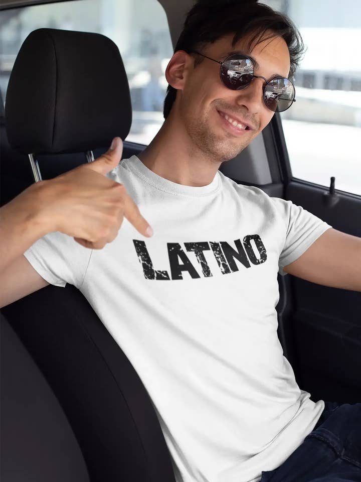 Camiseta latina para hombre, blanca, regalo de cumpleaños 00552 para venta al por mayor de ULTRABASIC