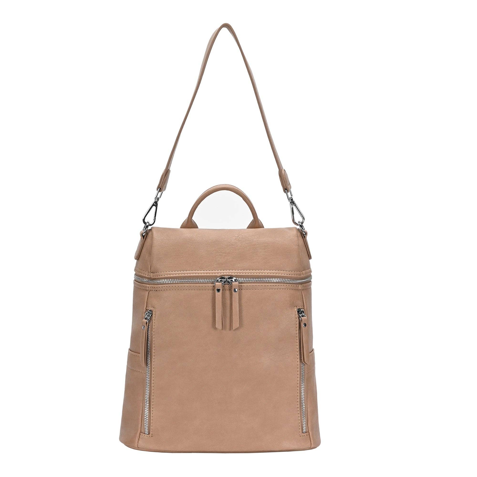 MMS Brands - Wholesale Backpack - Women's - Sienna Utilitarian Shoulder Backpack Purse21