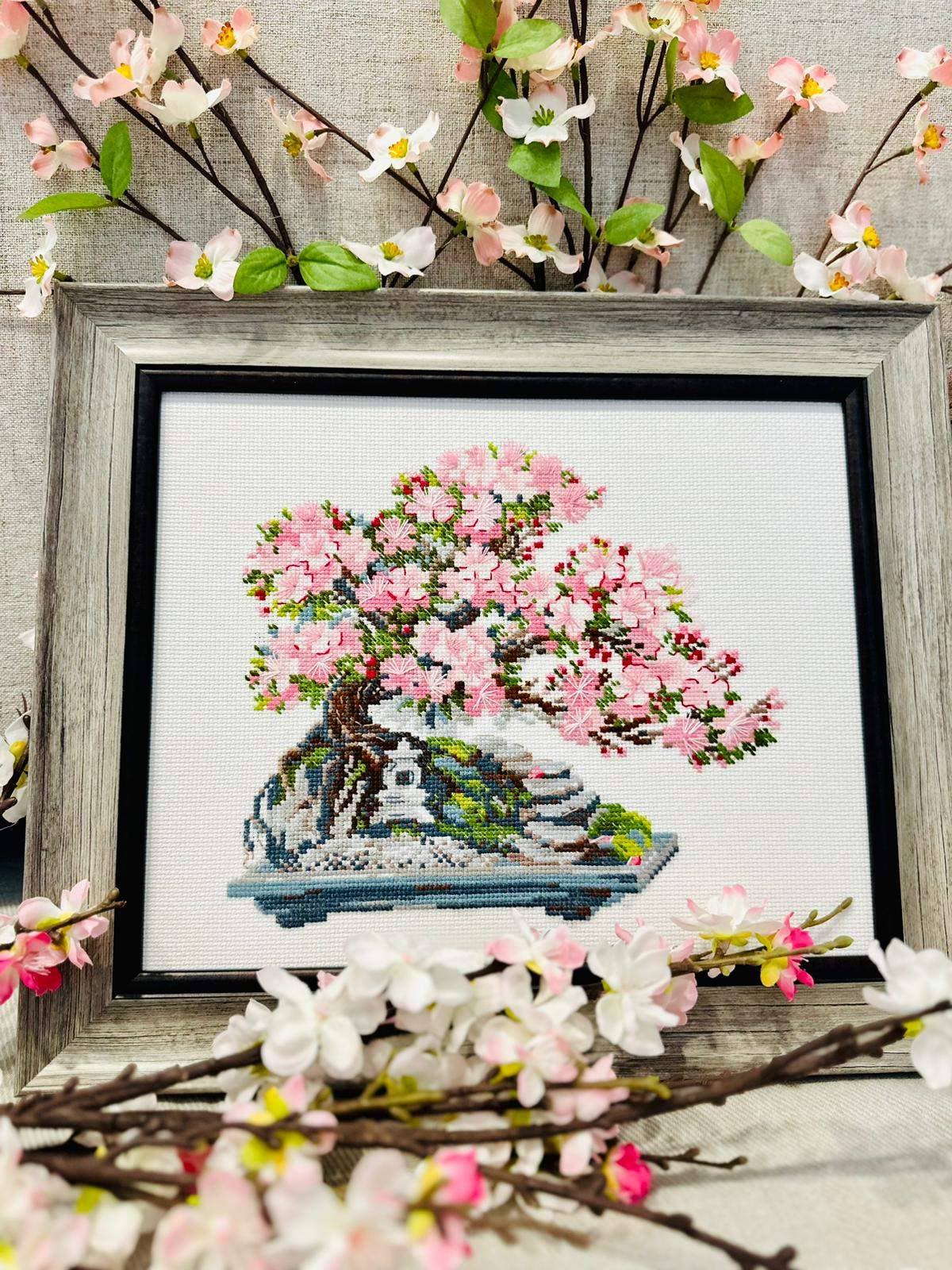RIOLIS - Wholesale Embroidery/Cross Stitch Supplies - Cross Stitch Kit From Riolis 2042 Flowering Bonsai1