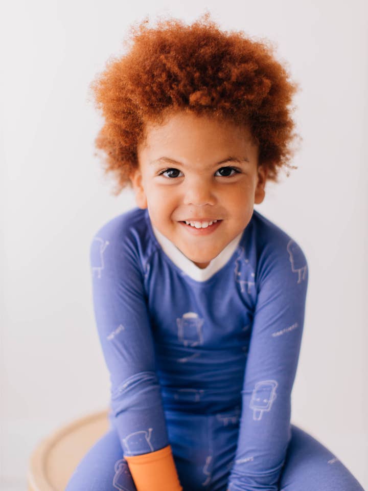 Tangerine Rêve - Wholesale Sleepwear Set - Kids - Tartine de Mediterranean Pajamas