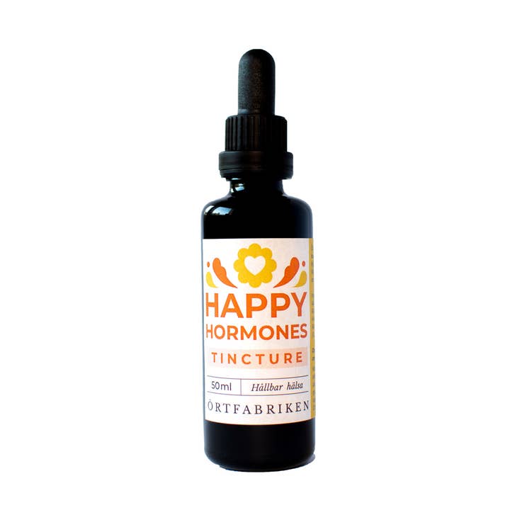 Suplemento oral de tintura Happy Hormones, 50 ml, a base de plantas para venta al por mayor de Örtfabriken