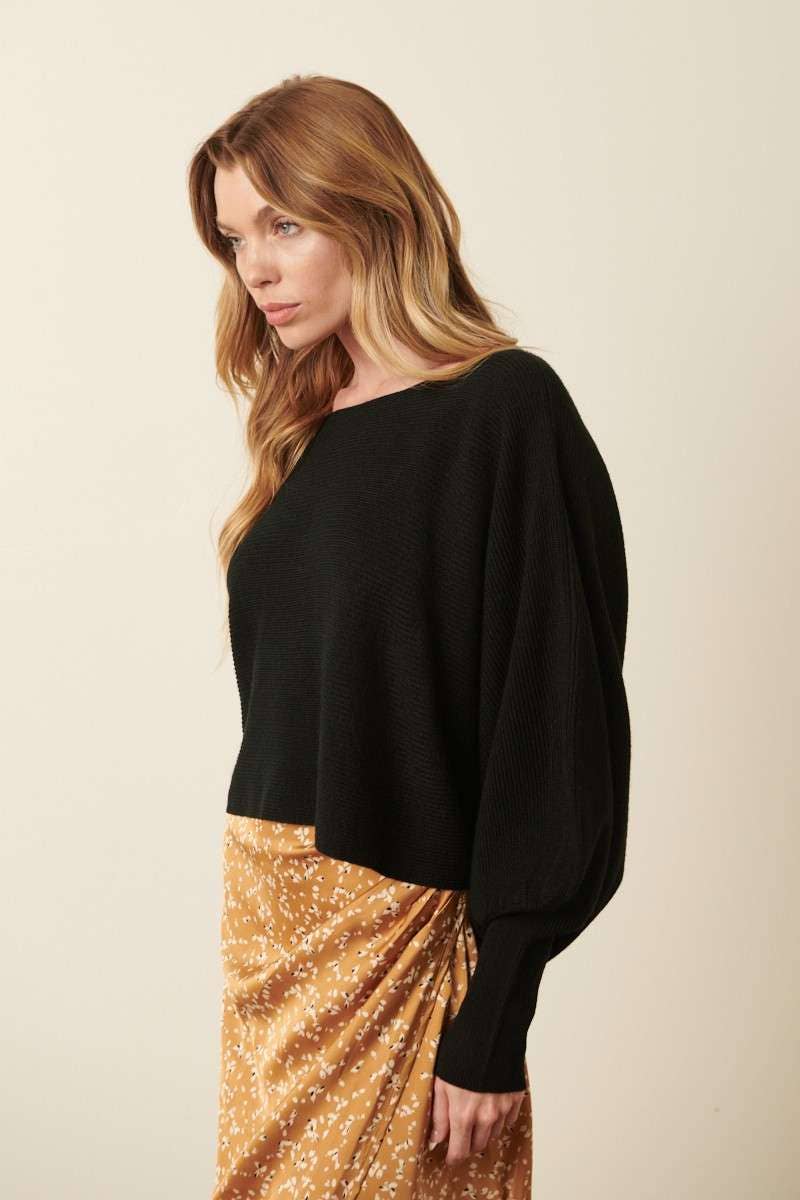 mittoshop - Wholesale Pullover-trui - Dames - GEBREIDE TRUI MET LANGE MOUWEN EN DOLMAN MET BOOTHALS9