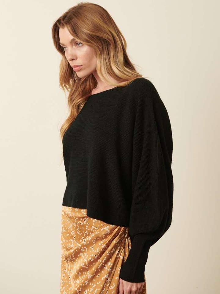 mittoshop - Wholesale Pullover-trui - Dames - GEBREIDE TRUI MET LANGE MOUWEN EN DOLMAN MET BOOTHALS9