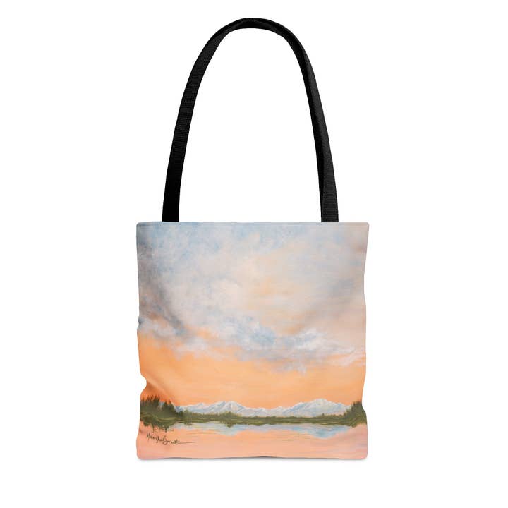 A Denali Adventure small tote bag for wholesale by Artist Makara Thach Sernett