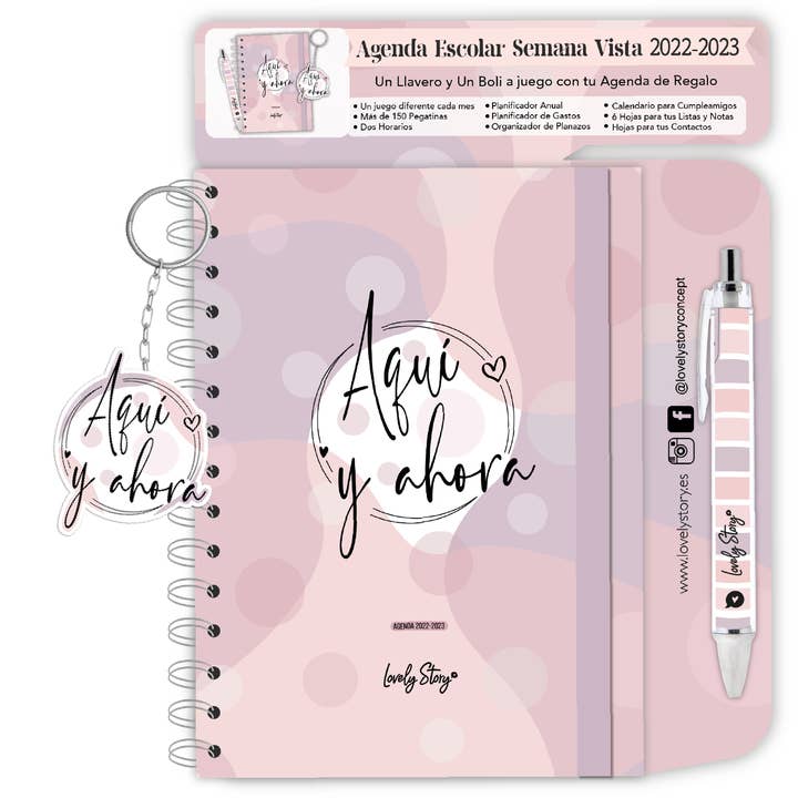 AGENDA ESCOLAR 2022-2023 SEMANA VISTA - AQUÍ Y AHORA y otras tendencias de Resultados para agendas 2023 al por mayor. Devoluciones gratuitas y condiciones de pago a 60 días en Faire en Faire.